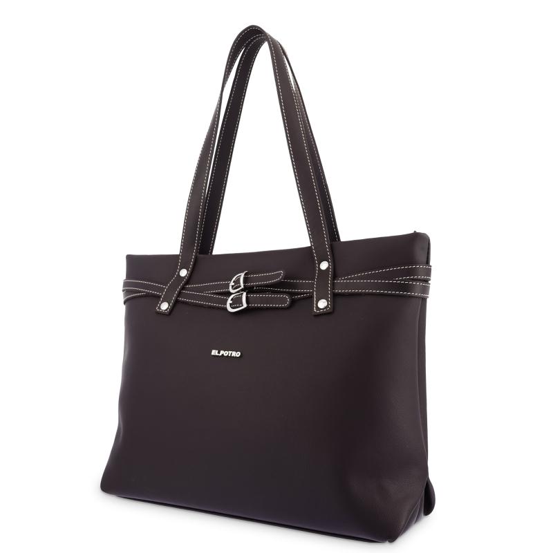 El Potro Bolso Tote Mujer Color Marrón-Angula