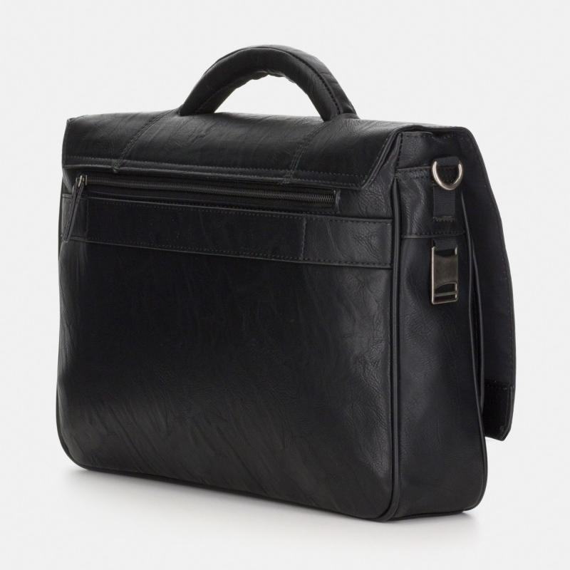 El Potro Carpeta Hombre En Lona Color Negro - Berlín