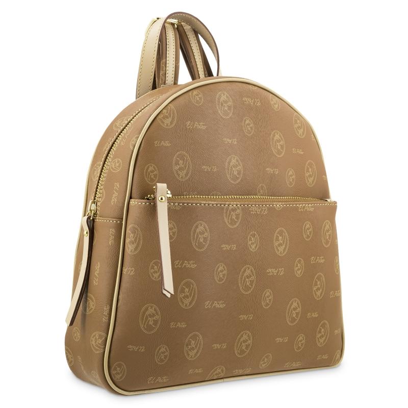 El Potro Mochila Mediana De Color Cuero-EL POTRO