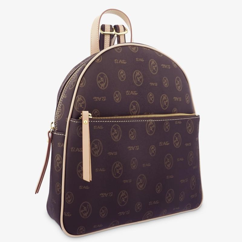 El Potro Mochila Mediana De Color Marrón-EL POTRO