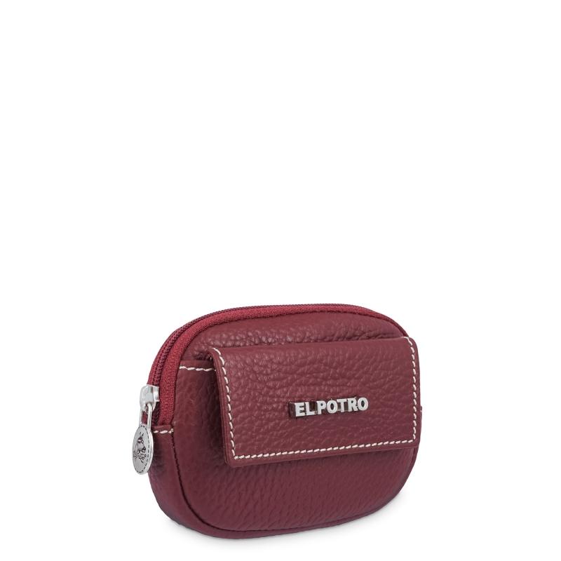 El Potro MONEDERO SEÑORA PIEL BURDEOS EL POTRO
