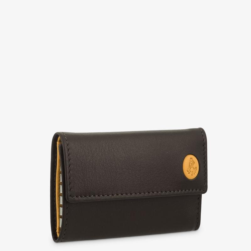 El Potro Llavero De 6 Llaves Con Monedero Hombre En Piel Vacuno Color Marrón/mostaza-Tribeca-El Potro