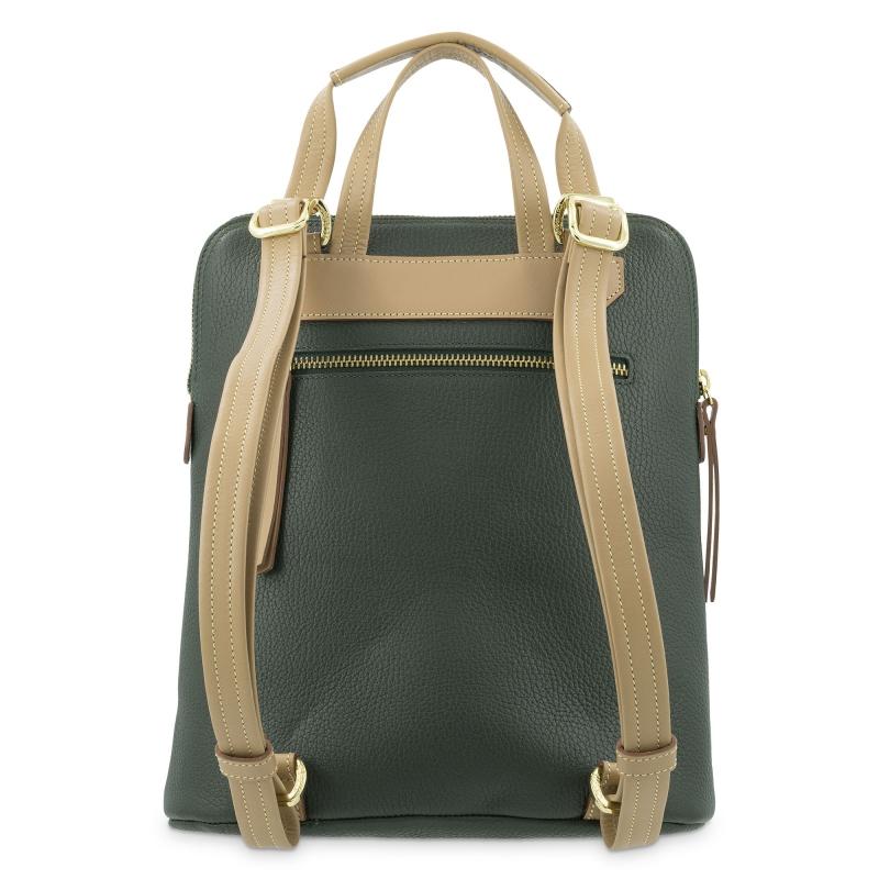 El Potro Mochila Bolso Mujer En Piel Vacuno Color Verde- Oasis