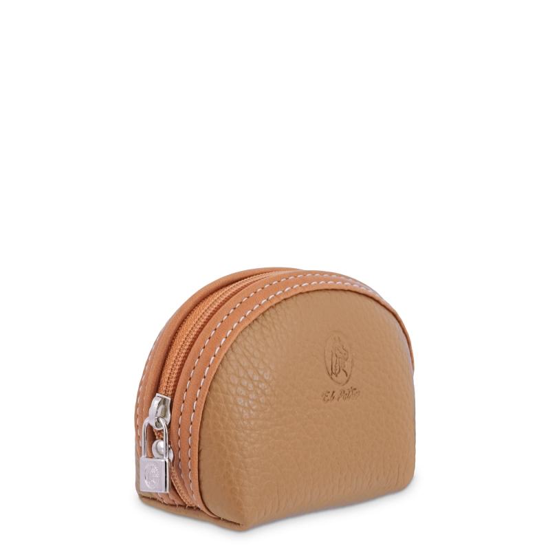 El Potro Monedero Cremallera De Piel Vacuno Cuero- EL POTRO