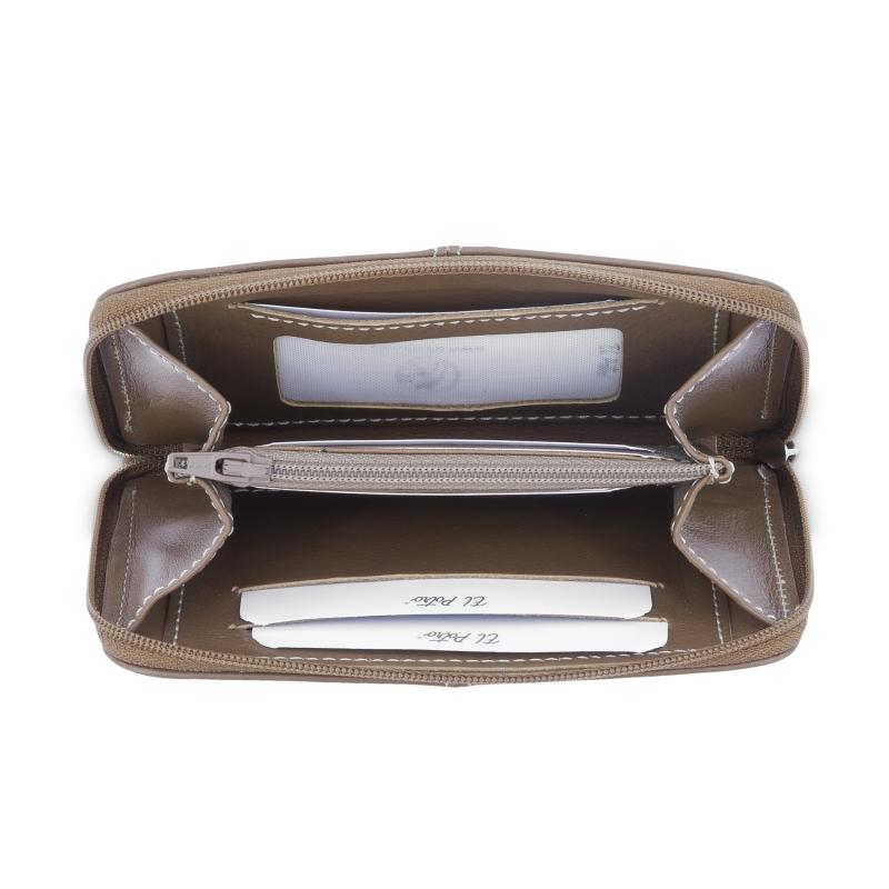 El Potro Monedero Cremallera Mujer En Piel Vacuno Color Cuero-origen-El Potro