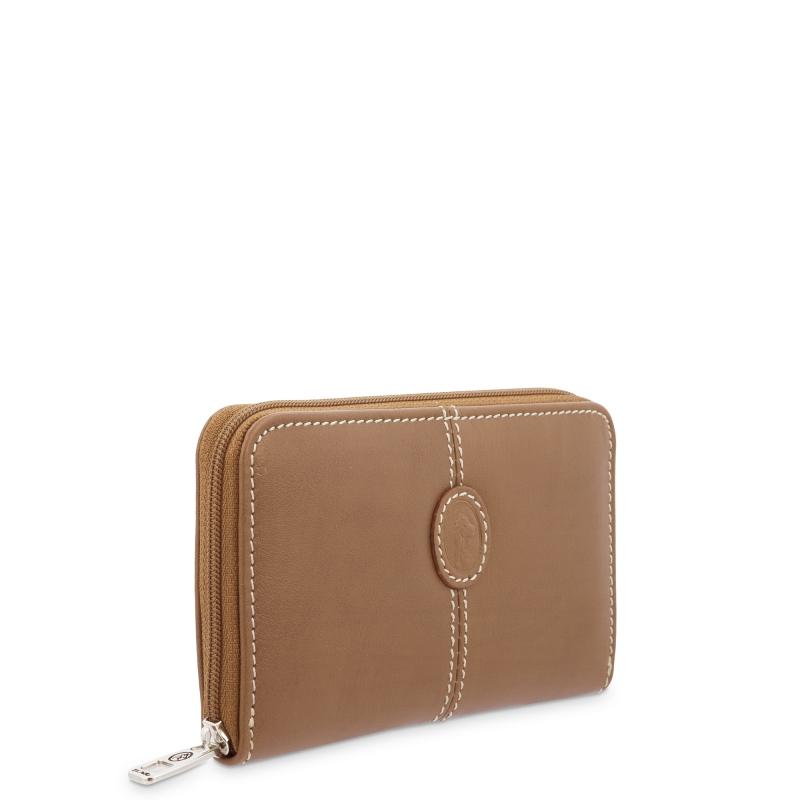 El Potro Monedero Cremallera Mujer En Piel Vacuno Color Cuero-origen-El Potro