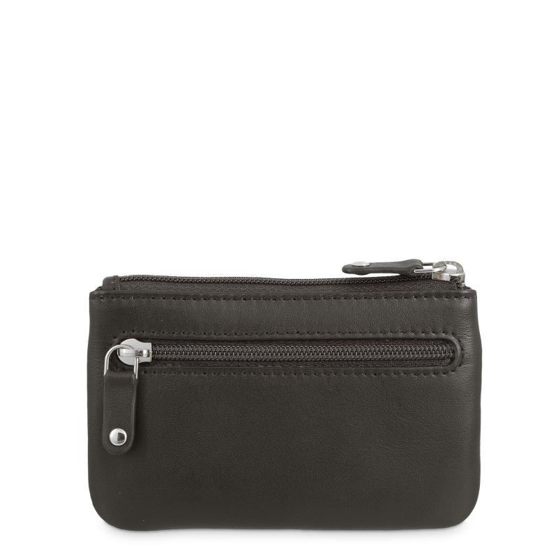 El Potro Monedero Llavero Con Solapa Hombre En Piel Vacuno Color Marrón/amarilo-Tribeca