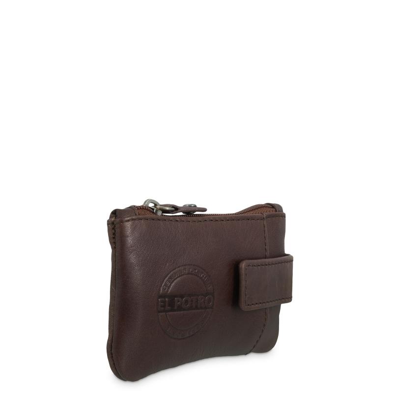 El Potro Monedero Llavero De Hombre En Piel Vacuno Marrón Durango-E L P O T R O