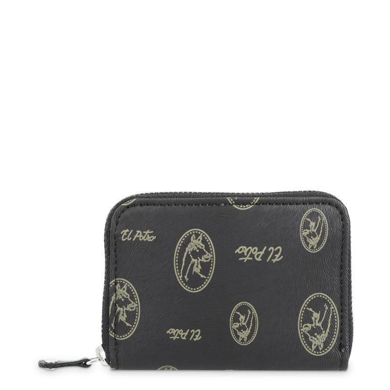El potro Monedero llavero interior con tarjetero negro-El Potro