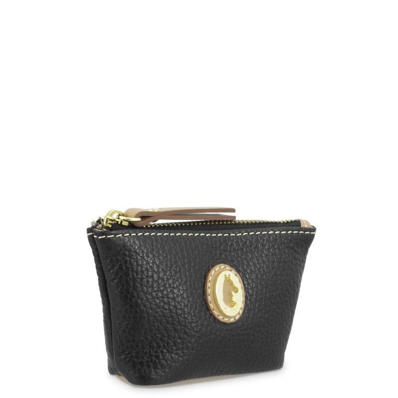 El Potro Monedero Llavero Mujer En Piel Vacuno Color Negro -Oasis