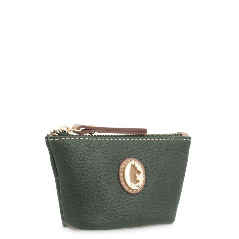 El Potro Monedero Llavero Mujer En Piel Vacuno Color Verde -Oasis