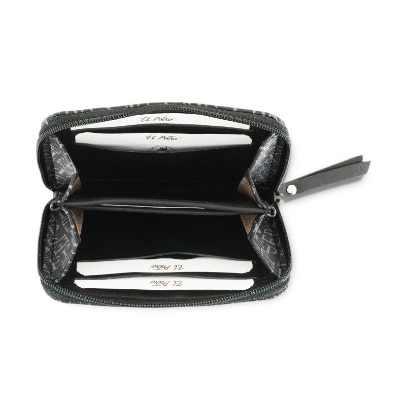 El Potro Monedero Mujer Color Negro Insignia-El Potro