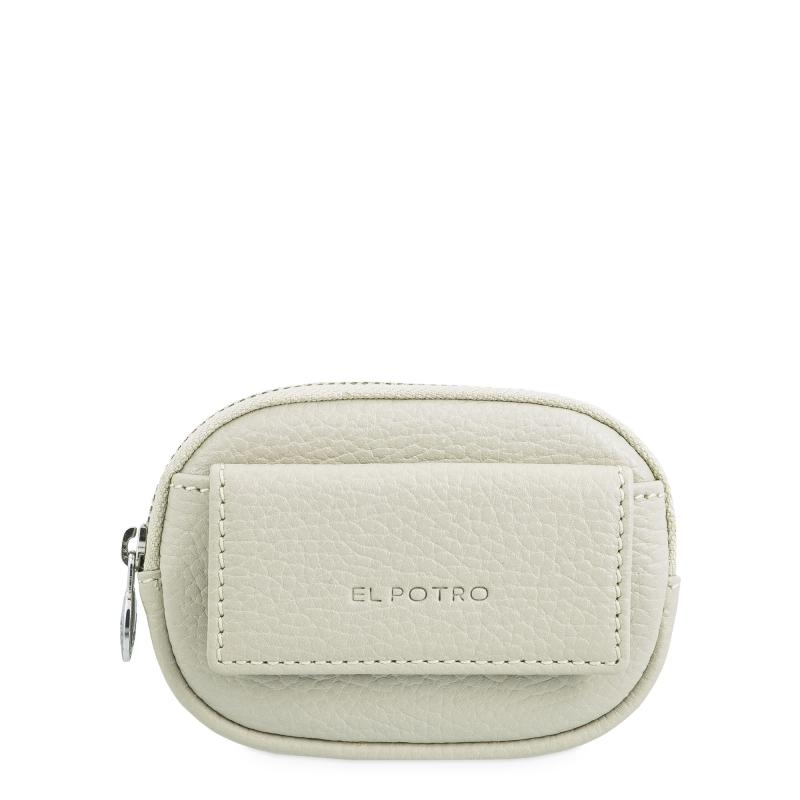 El potro Monedero mujer en piel vacuno color beige - I R I S