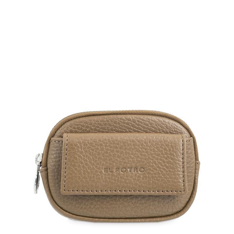 El potro Monedero mujer en piel vacuno color cuero - I R I S