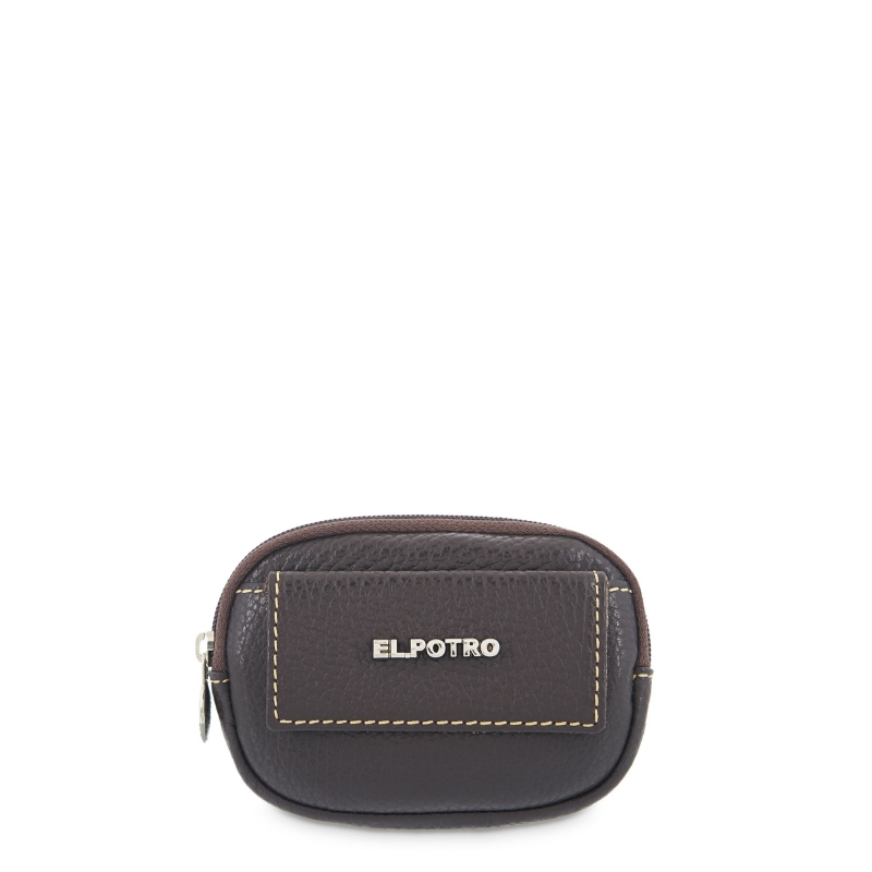 El potro Monedero mujer en piel vacuno color marrón - Floater