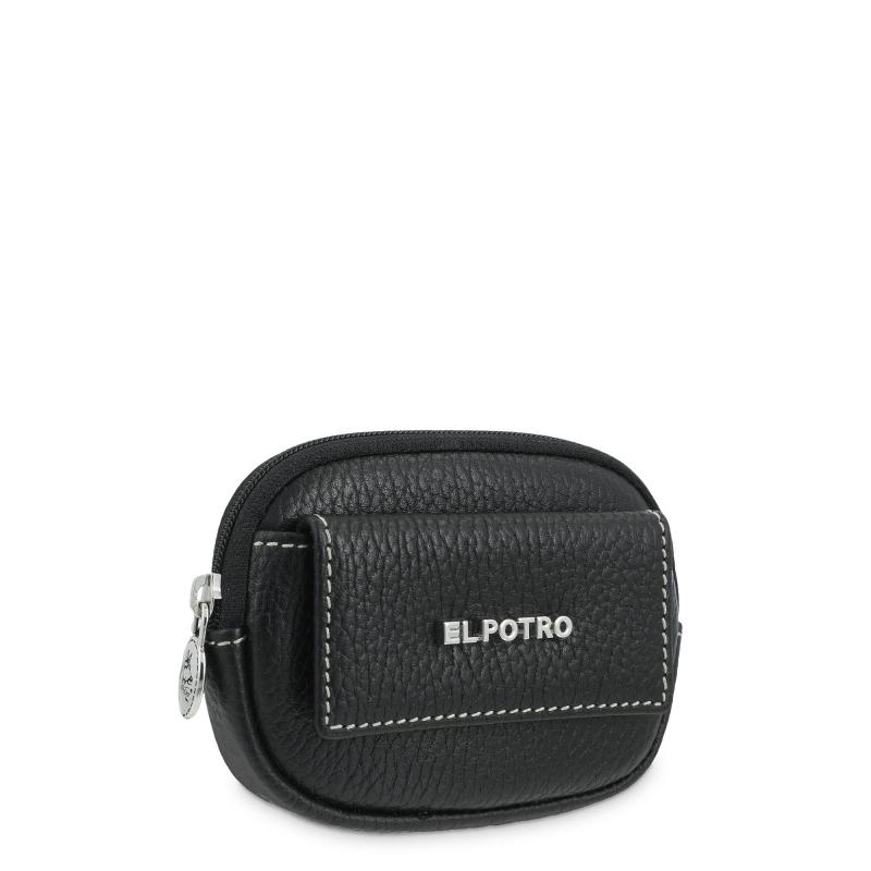 El Potro Monedero Mujer En Piel Vacuno Color Negro - Floater