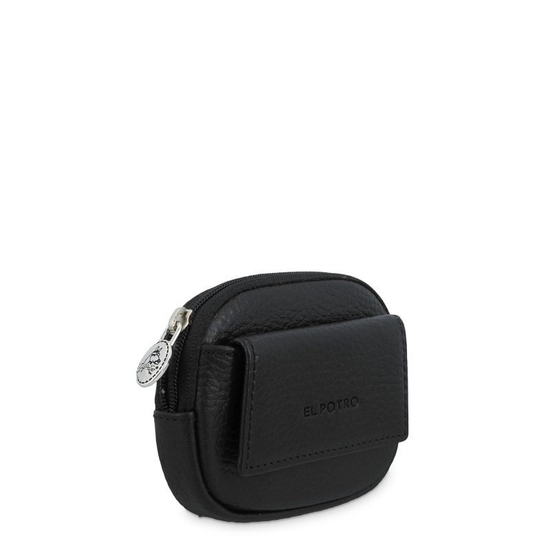 El Potro Monedero Mujer En Piel Vacuno Color Negro - Floater