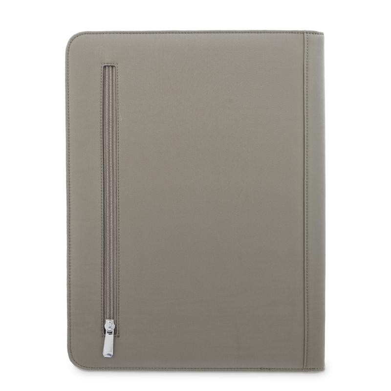 El Potro Porta Documentos Unisex En Lona Taupe Y Piel Vacuno Color Cuero-Paris