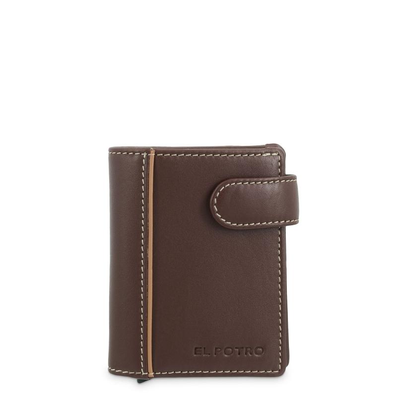 El potro Tarjetero protector en piel vacuno color cuero Urban-E L P O T R O