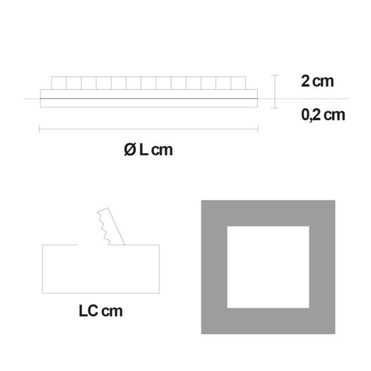 Els Banys Downlight LED Slim Cuadrado