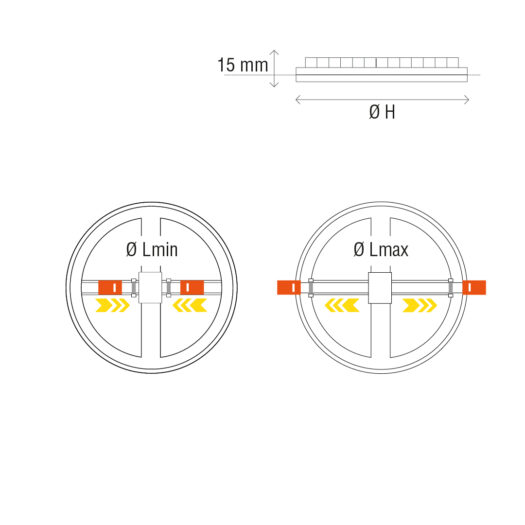 Els Banys Downlight LED Todo Luz Redondo