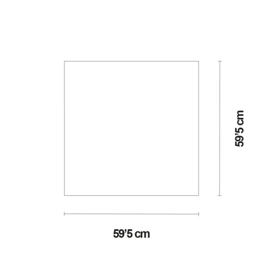 Els Banys Placa LED Cuadrado