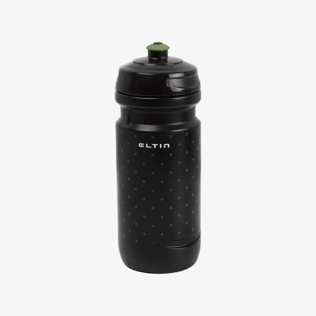Eltin Bidón de ciclismo Eltin 600ml negro y verde oliva