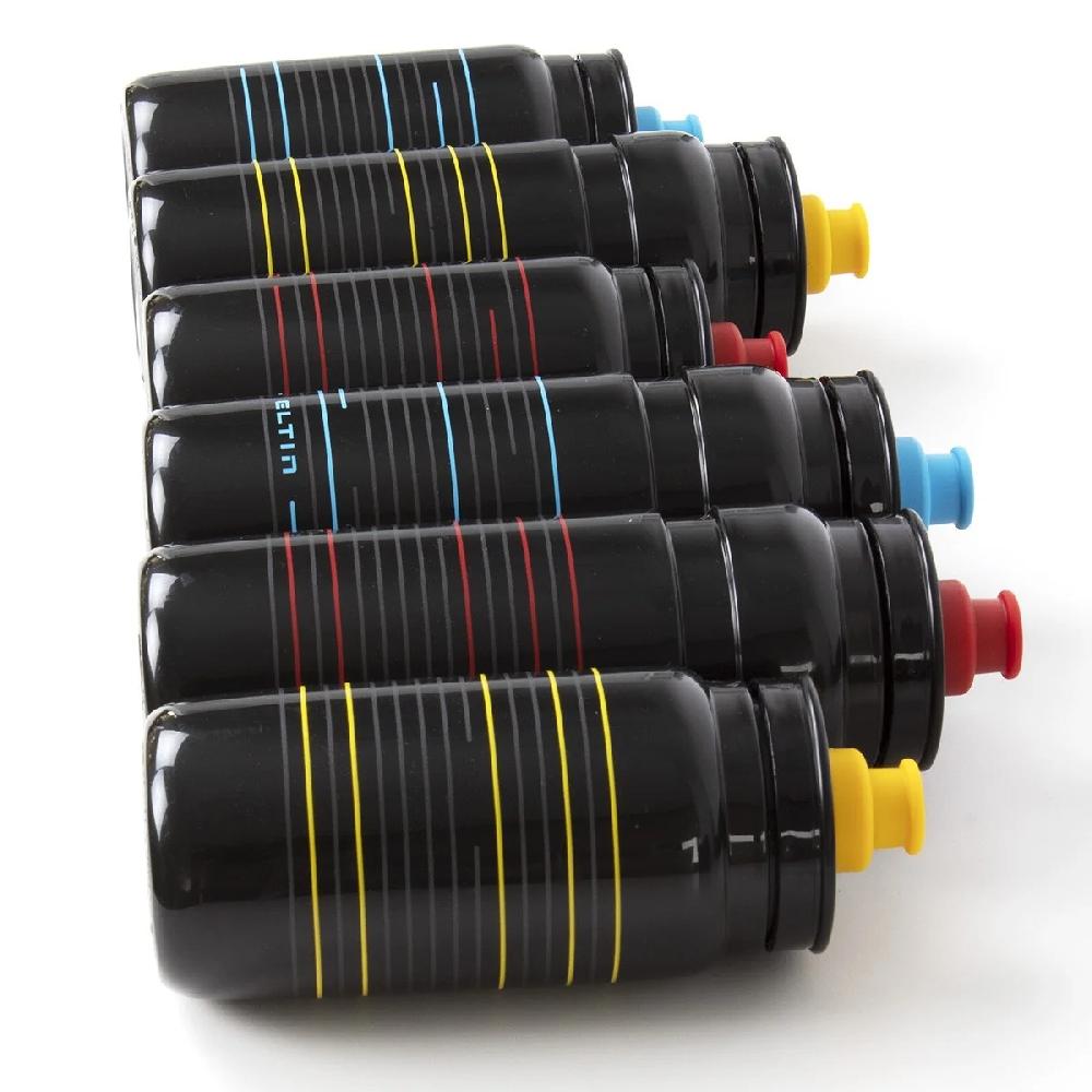 Eltin Bidón De Ciclismo Pro 750ml Negro Y Amarillo