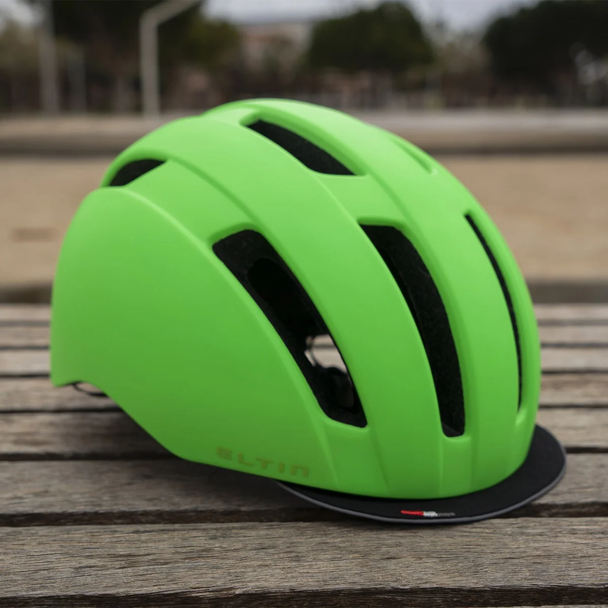 Eltin Casco De Bici Urbana Bliss Verde Flúor Mate