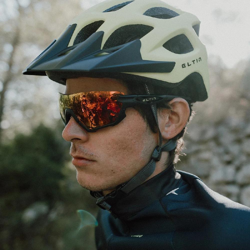 Eltin Gafas Oversize Negro Y Amarillo