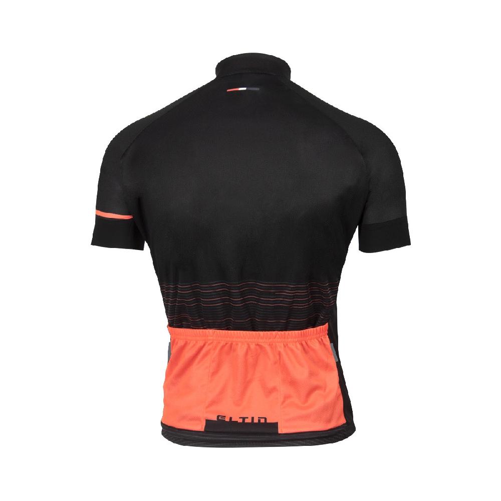 Eltin Maillot Ciclismo Futurism Negro Y Coral