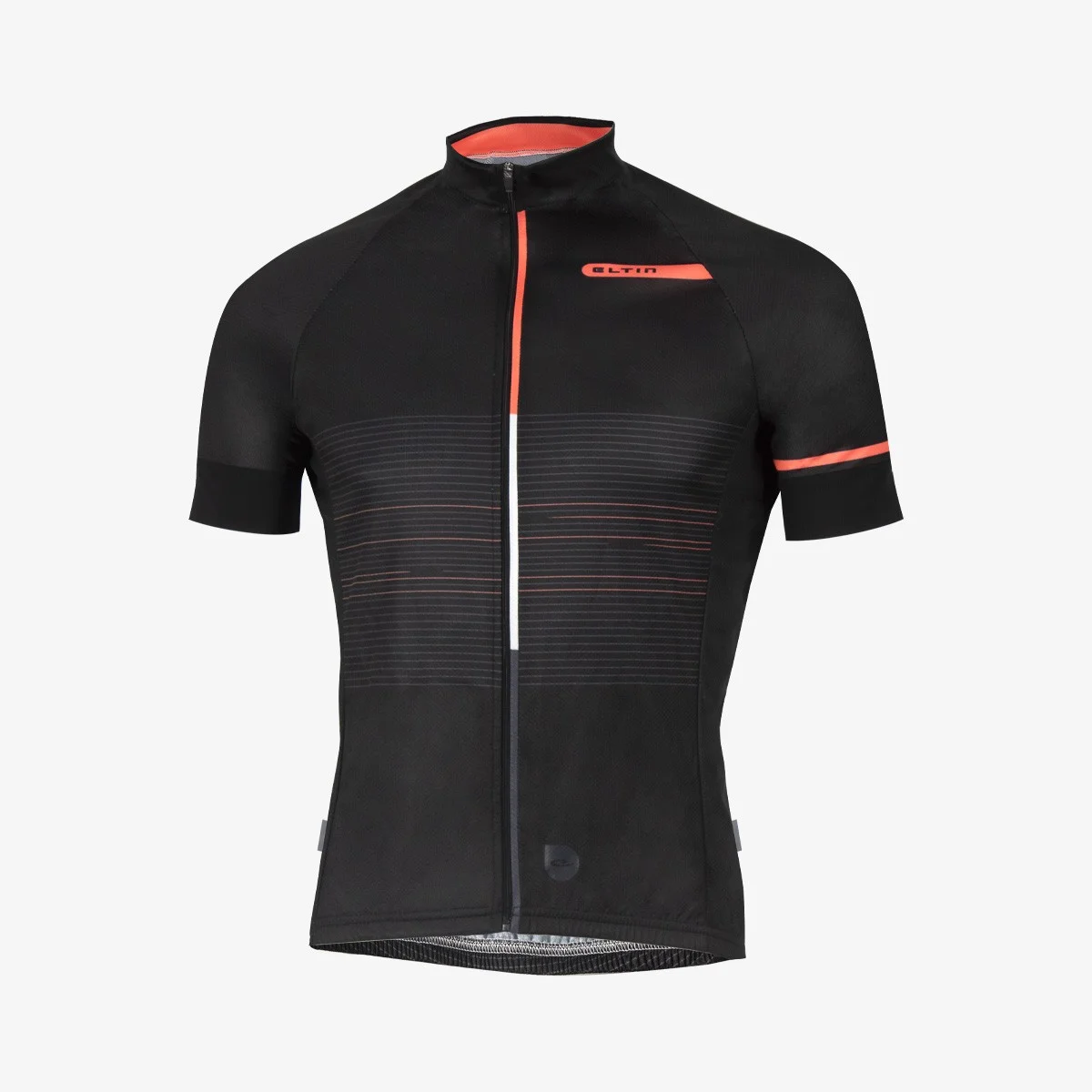 Eltin Maillot Ciclismo Futurism Negro y Coral