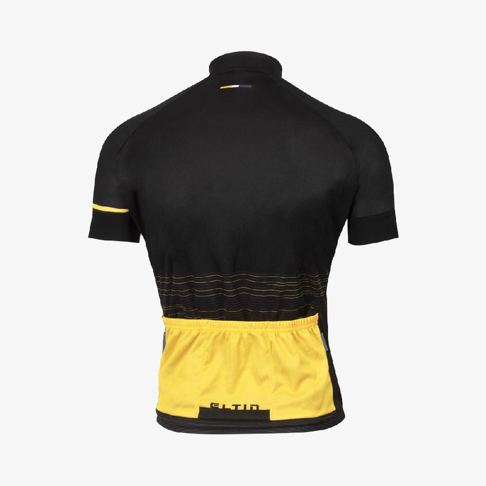 Eltin Maillot Ciclismo Futurism Negro Y Mostaza