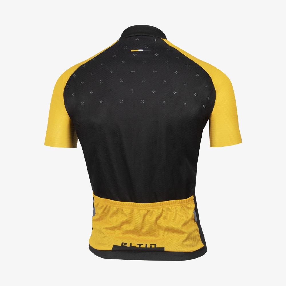 Eltin Maillot Ciclismo Resistance Negro Y Mostaza