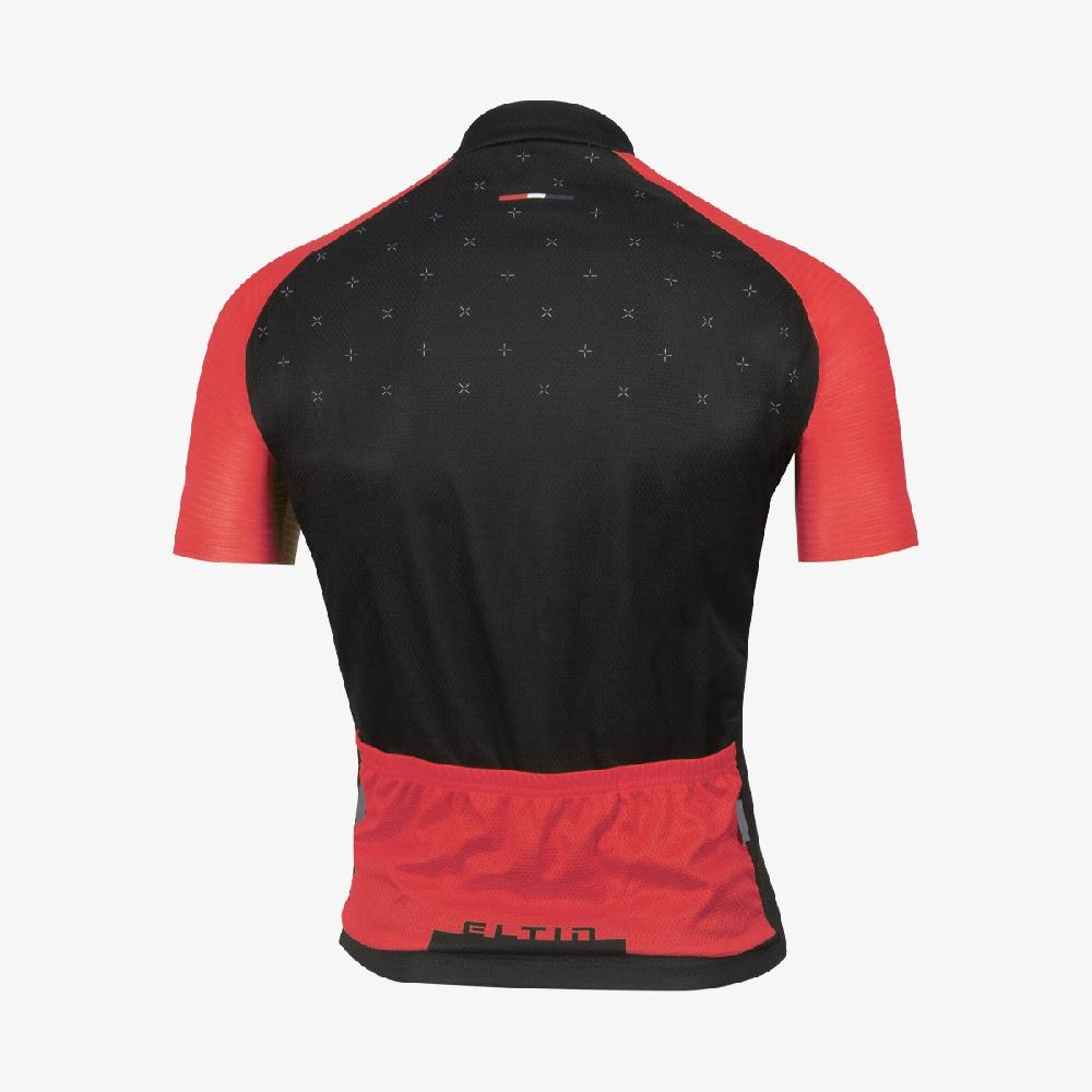 Eltin Maillot Ciclismo Resistance Negro Y Rojo