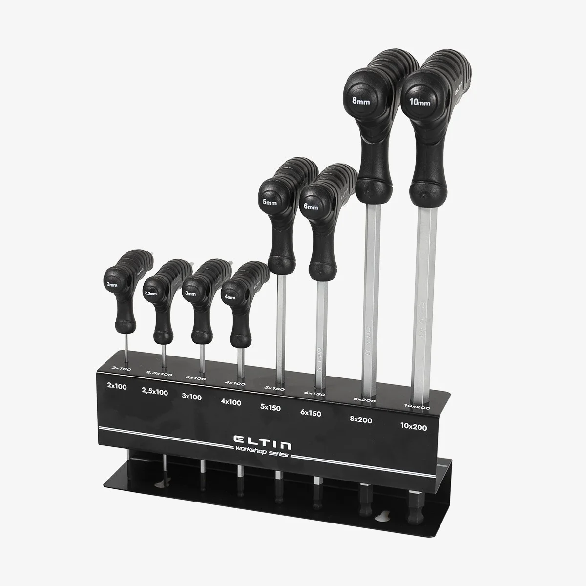 Eltin Juego De 8 Llaves Allen Con Cabeza Redondeada