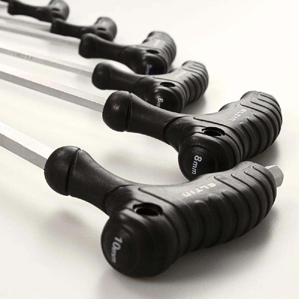 Eltin Juego De 8 Llaves Allen Con Cabeza Redondeada