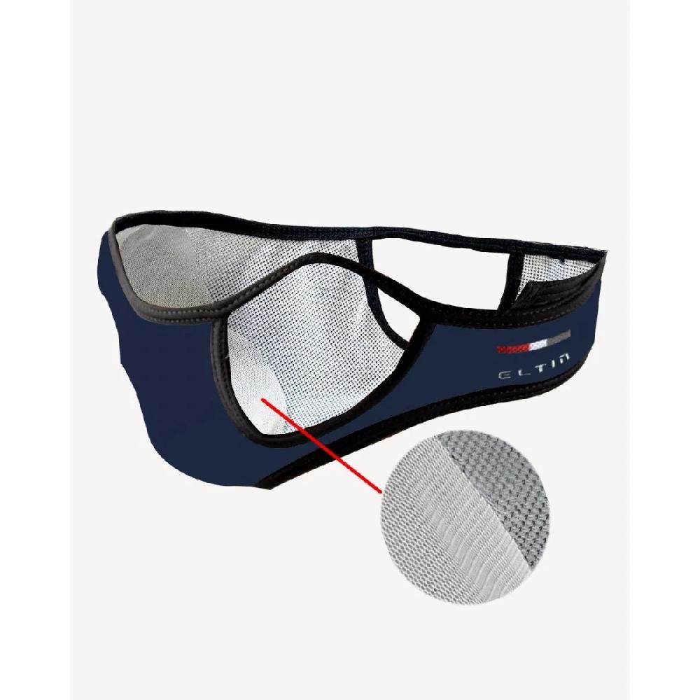 Eltin Mascarilla Deportiva Reutilizable Negro Y Azul