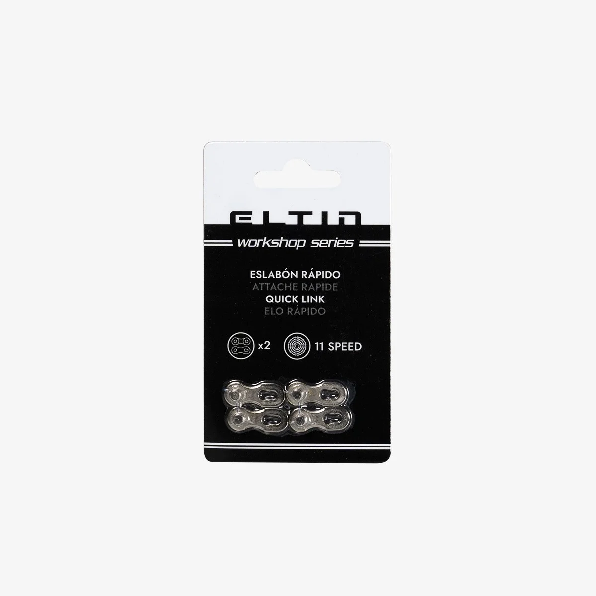 Eltin Pack 2 Eslabones Rápidos Para Cadena 11 Velocidades Plata