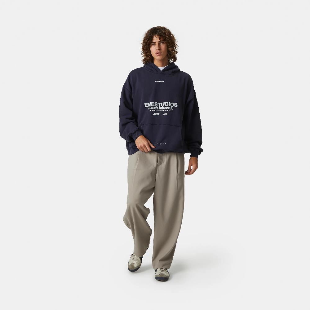 Eme 3N Row Navy Oversized Hoodie
