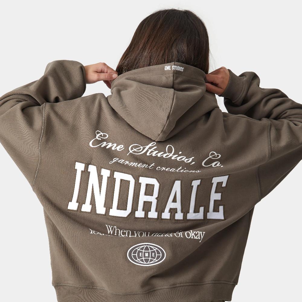 Eme Acceptance Muddy Brown Oversized Hoodie
