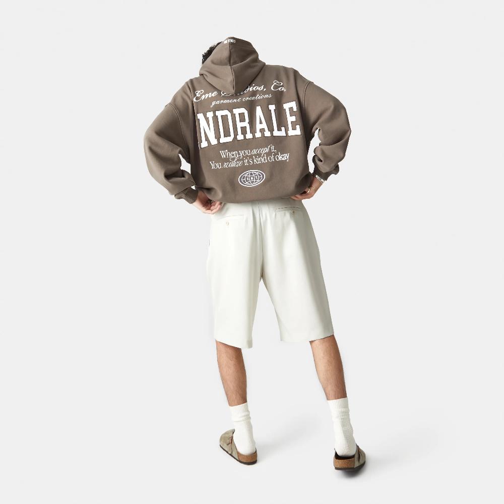 Eme Acceptance Muddy Brown Oversized Hoodie