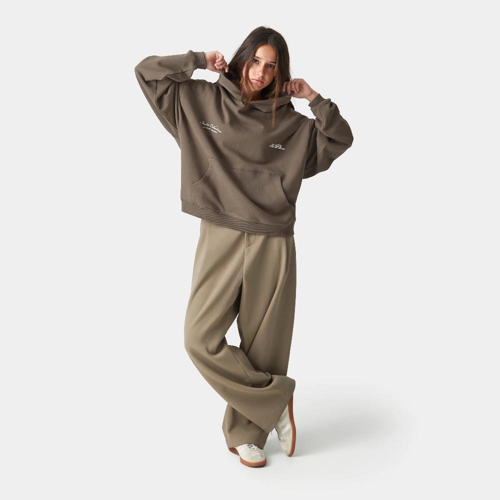 Eme Acceptance Muddy Brown Oversized Hoodie