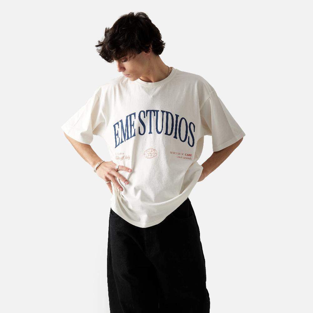 Eme Airline Cream Oversized Tee