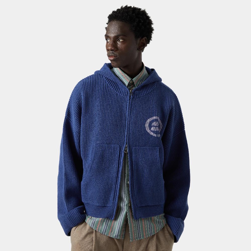 Eme Anon Indigo Knit Full Zip