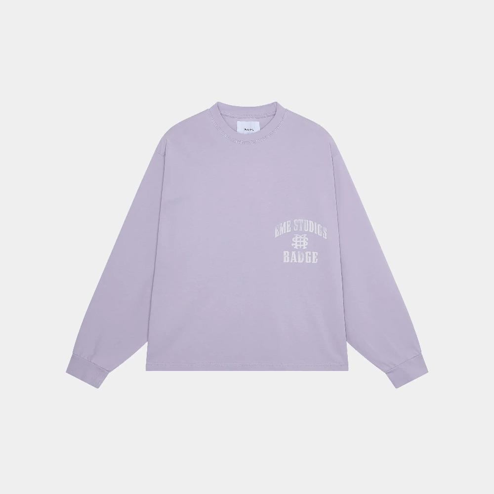 Eme Badge Gray Lilac Long Sleeve