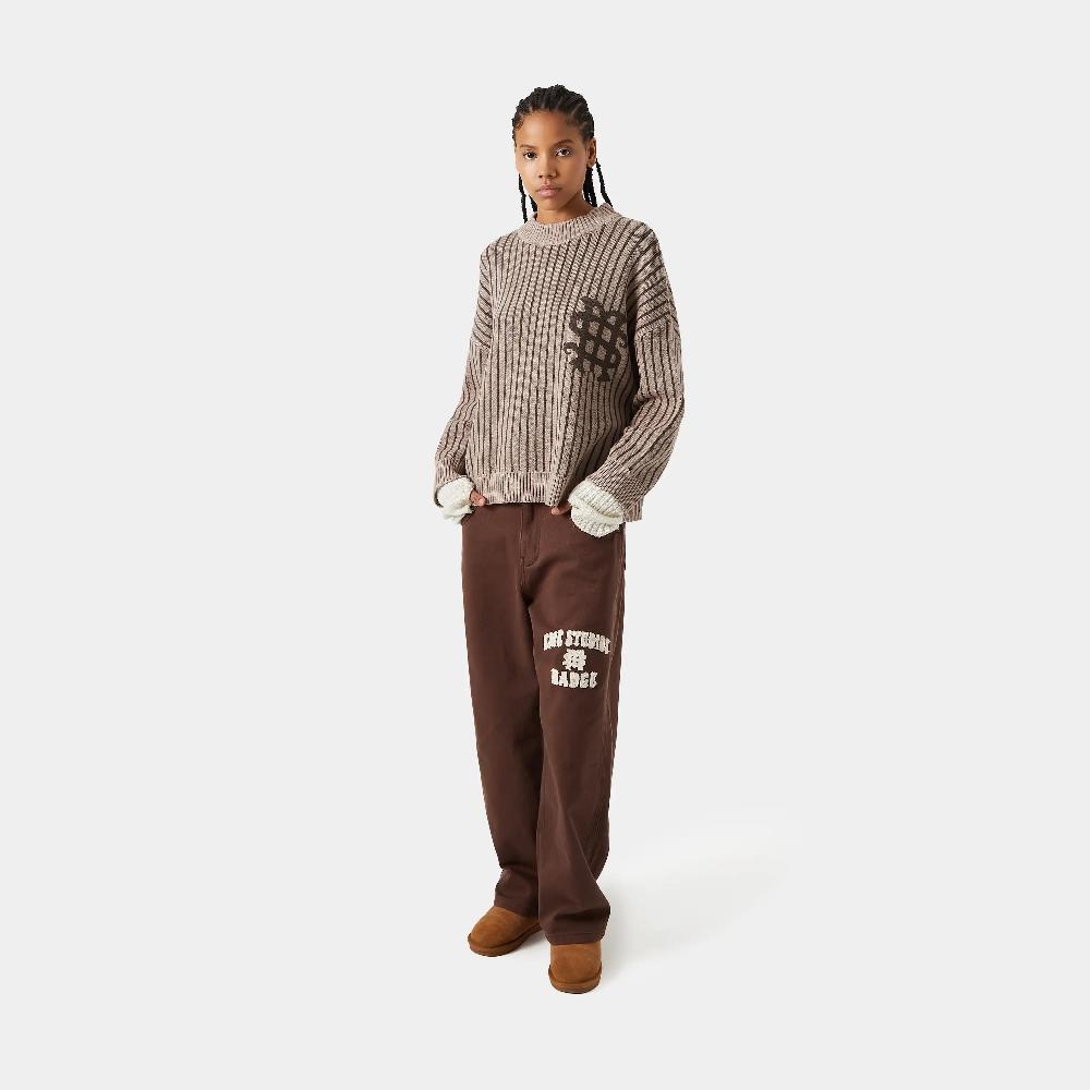 Eme Badge Muddy Brown Stripes Knit