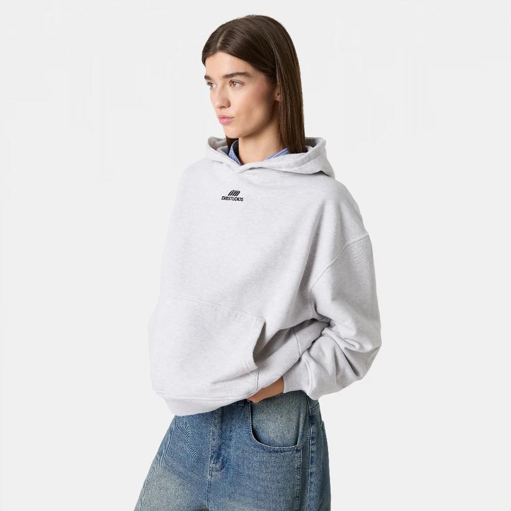 Eme Basic Heather Grey Oversized Hoodie