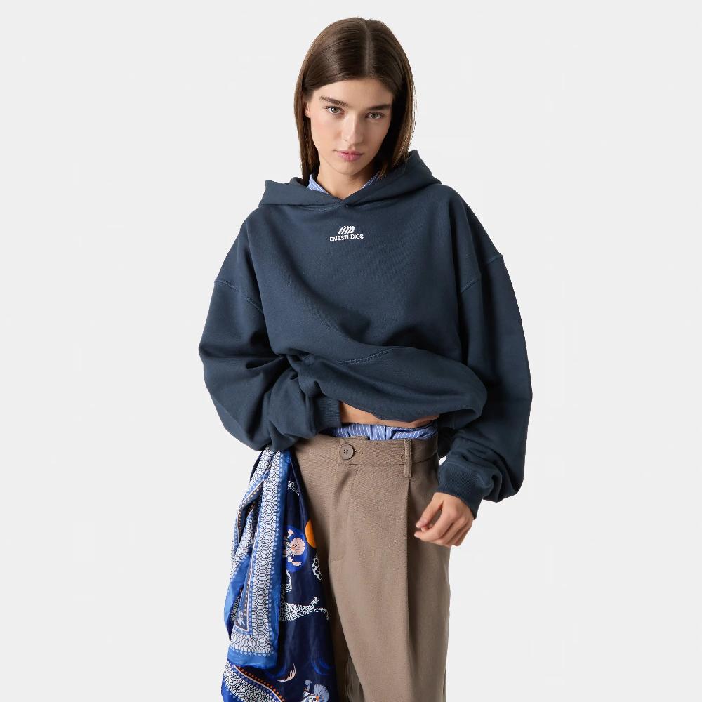 Eme Basic Navy Oversized Hoodie