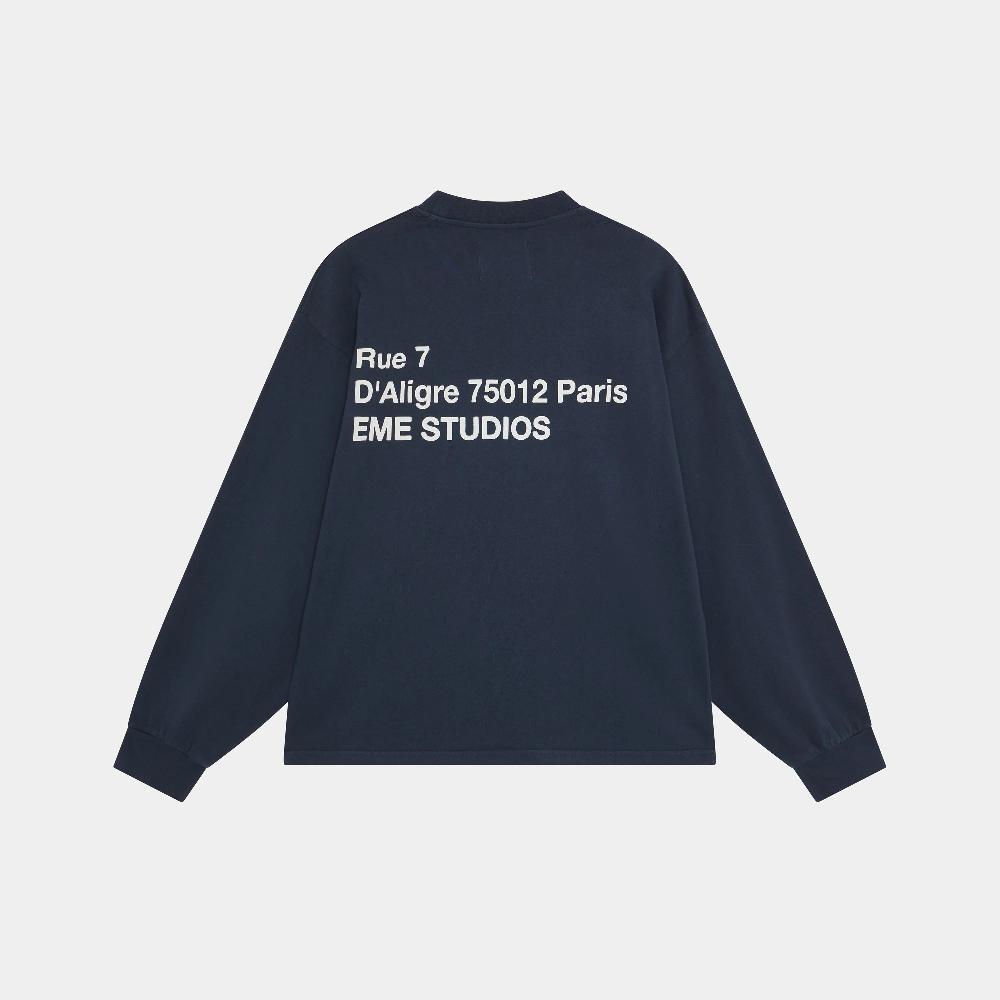 Eme Bastille Navy Long Sleeve